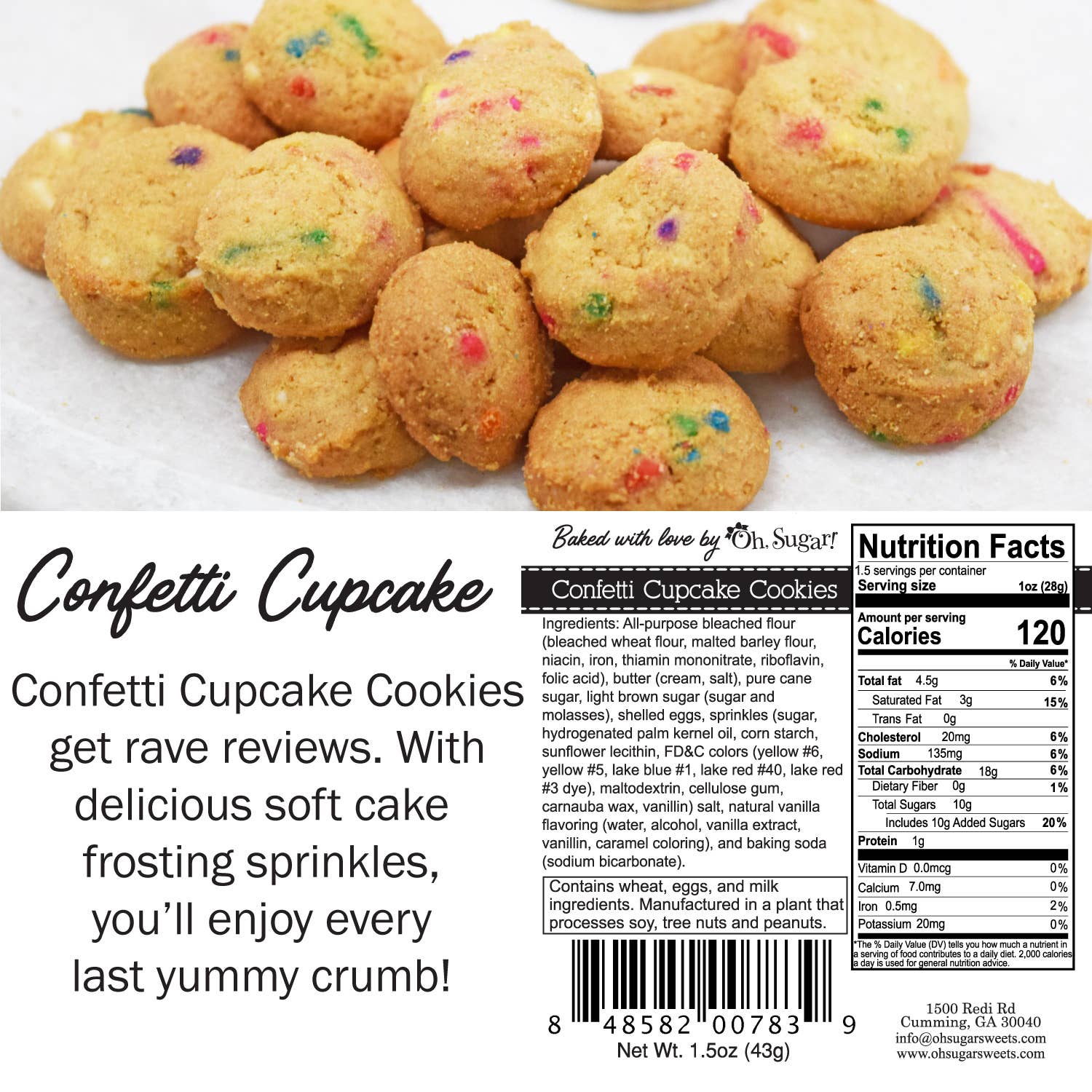 Mahjong Cookie Bag - Confetti Cupcake