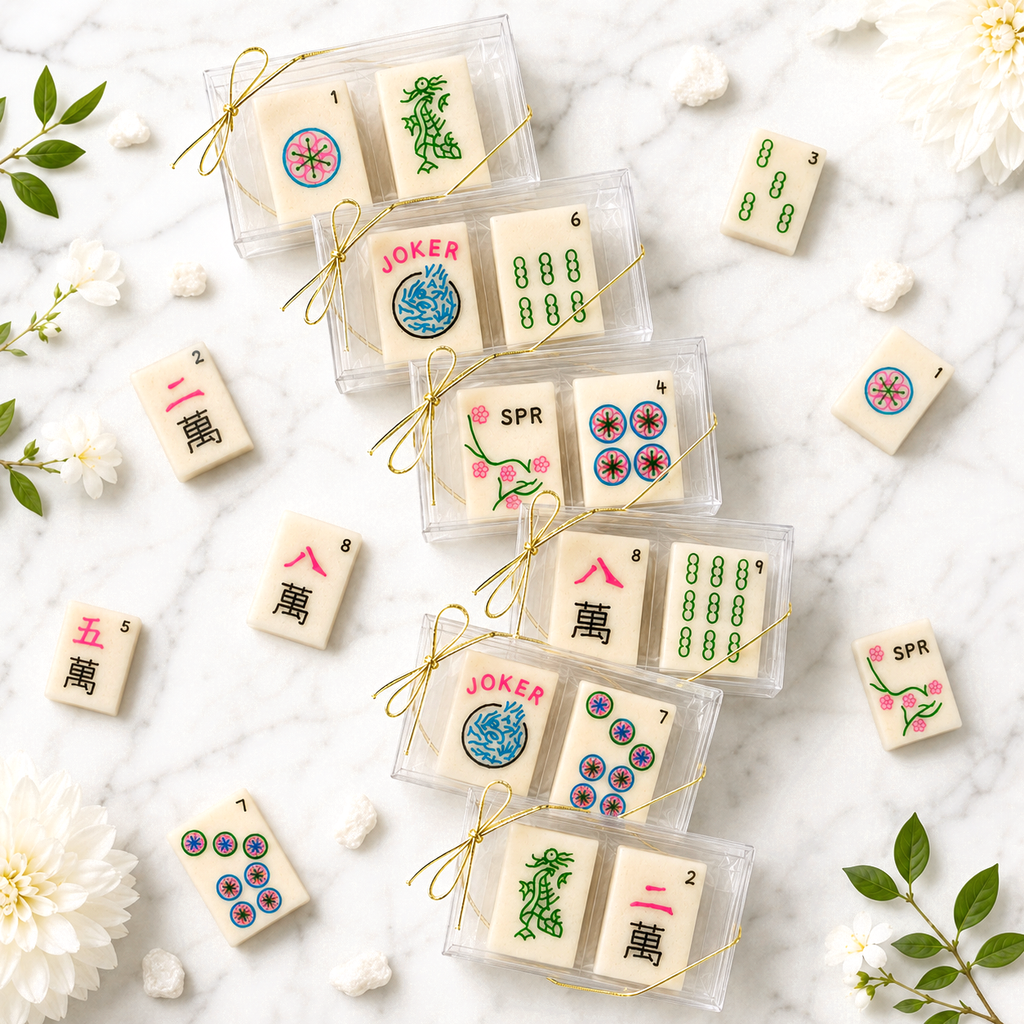 Marzipan Mahjong Tiles Duet Favor Box