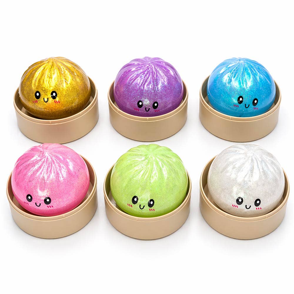 Glitter Dumpling Squishy Stress Relief Ball Toy