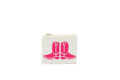Ladies Fully Beaded Western Boots Theme Coin Purse