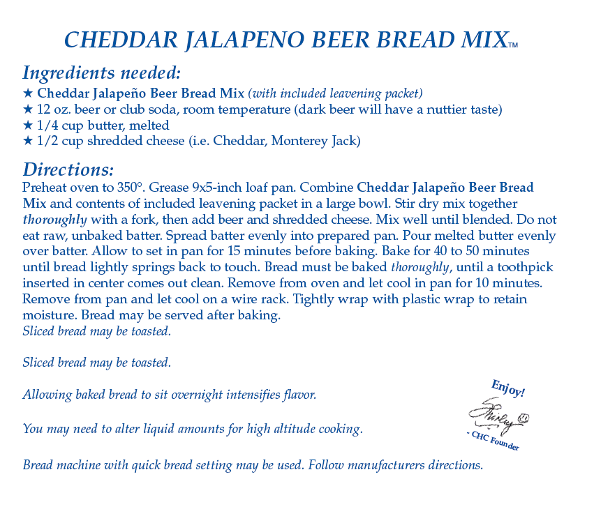 Cheddar Jalapeno Beer Bread Mix
