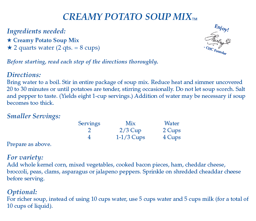 Creamy Potato Soup Mix