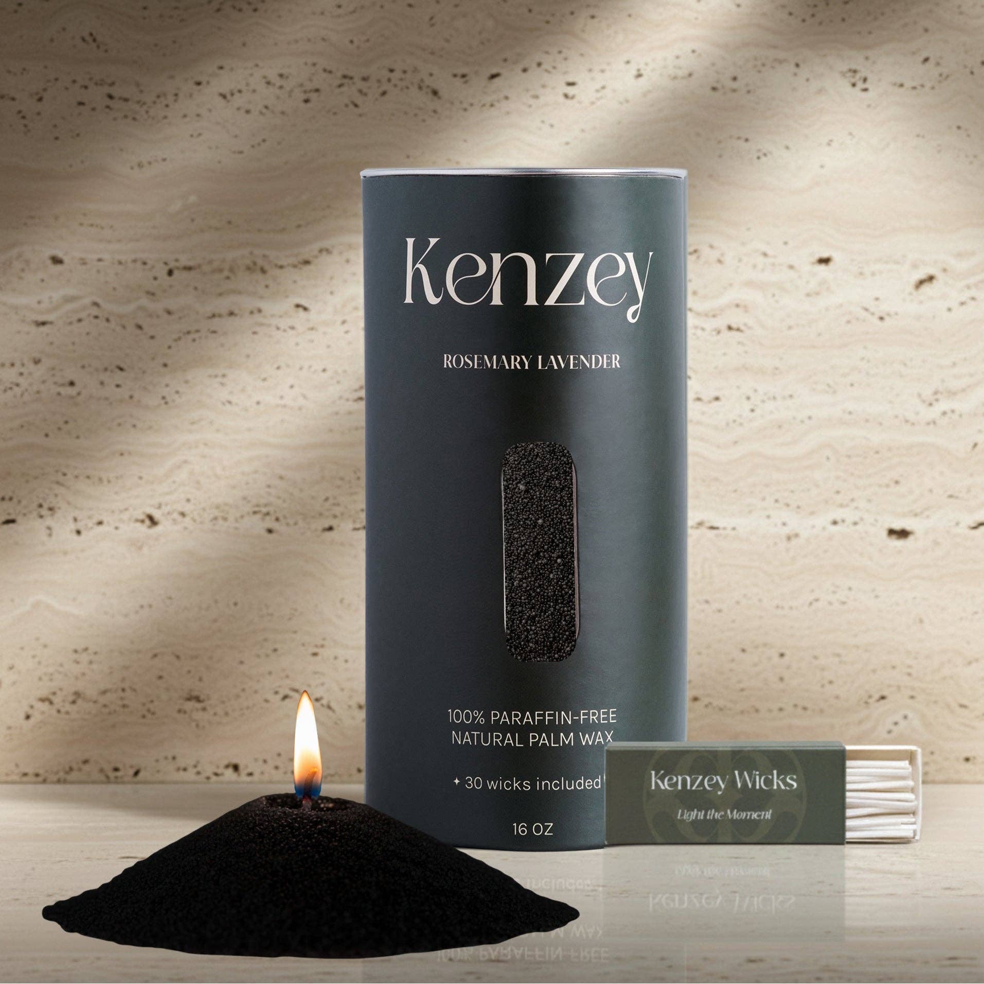 Mediterranean Sea Salt /Scented Wax Pearls: Black / 10 oz