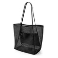 Mesh Shoulder Bag: Black / One Size