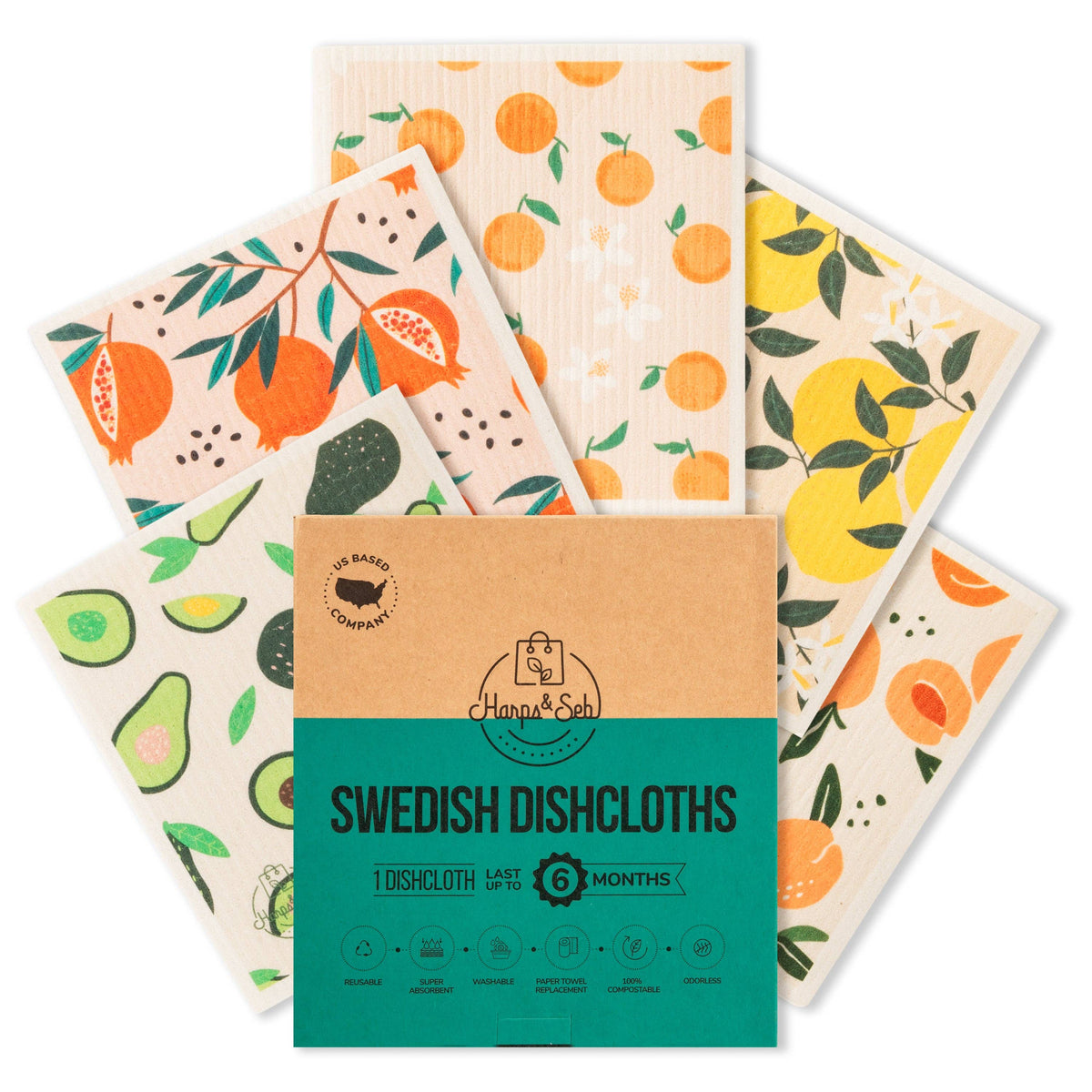 Lemon Kiss Swedish Dishloth