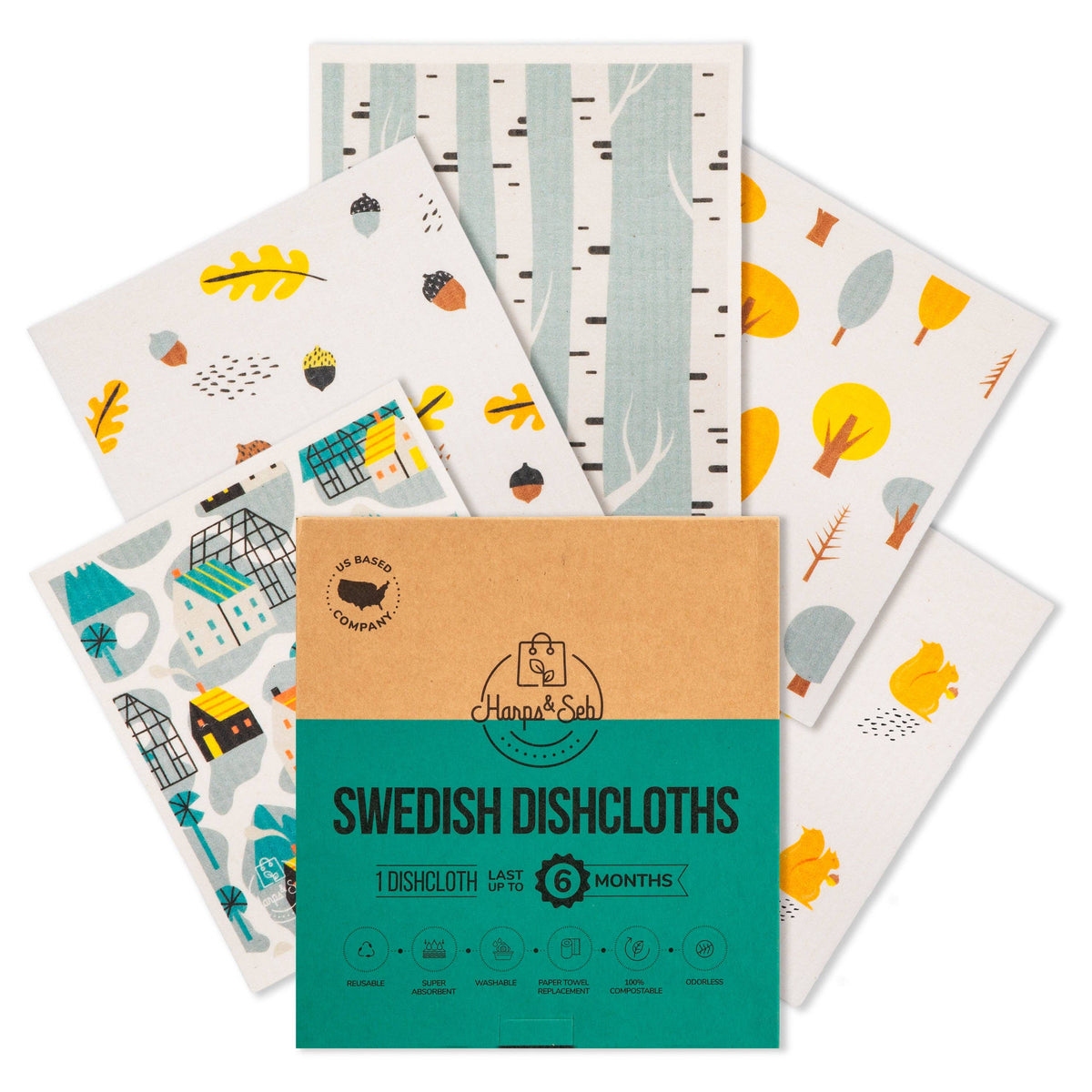 Home Sweet Home Swedish Dishcloth