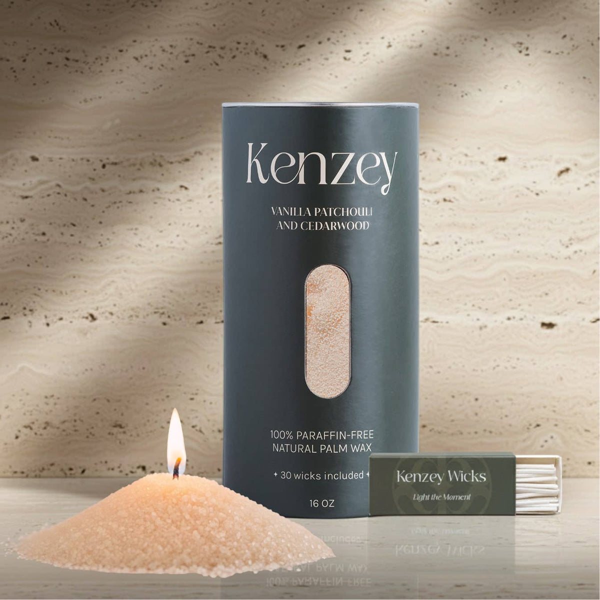Mediterranean Sea Salt /Scented Wax Pearls: Black / 10 oz