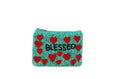 Ladies Fully Beaded Blessed Themed Coin Purse