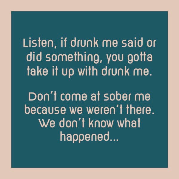 Drunk Me Coaster