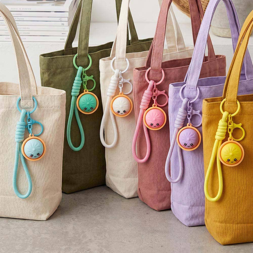 Bao Bun Dumpling Bag Charm Keychain