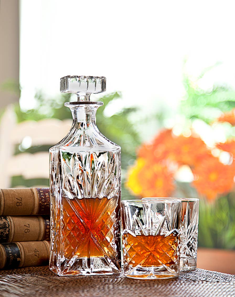 Dublin 5 Piece Whiskey Decanter and DOF Set - Barware