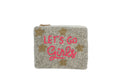 Let's Go Girls Fully Beaded Themed Coin Purse