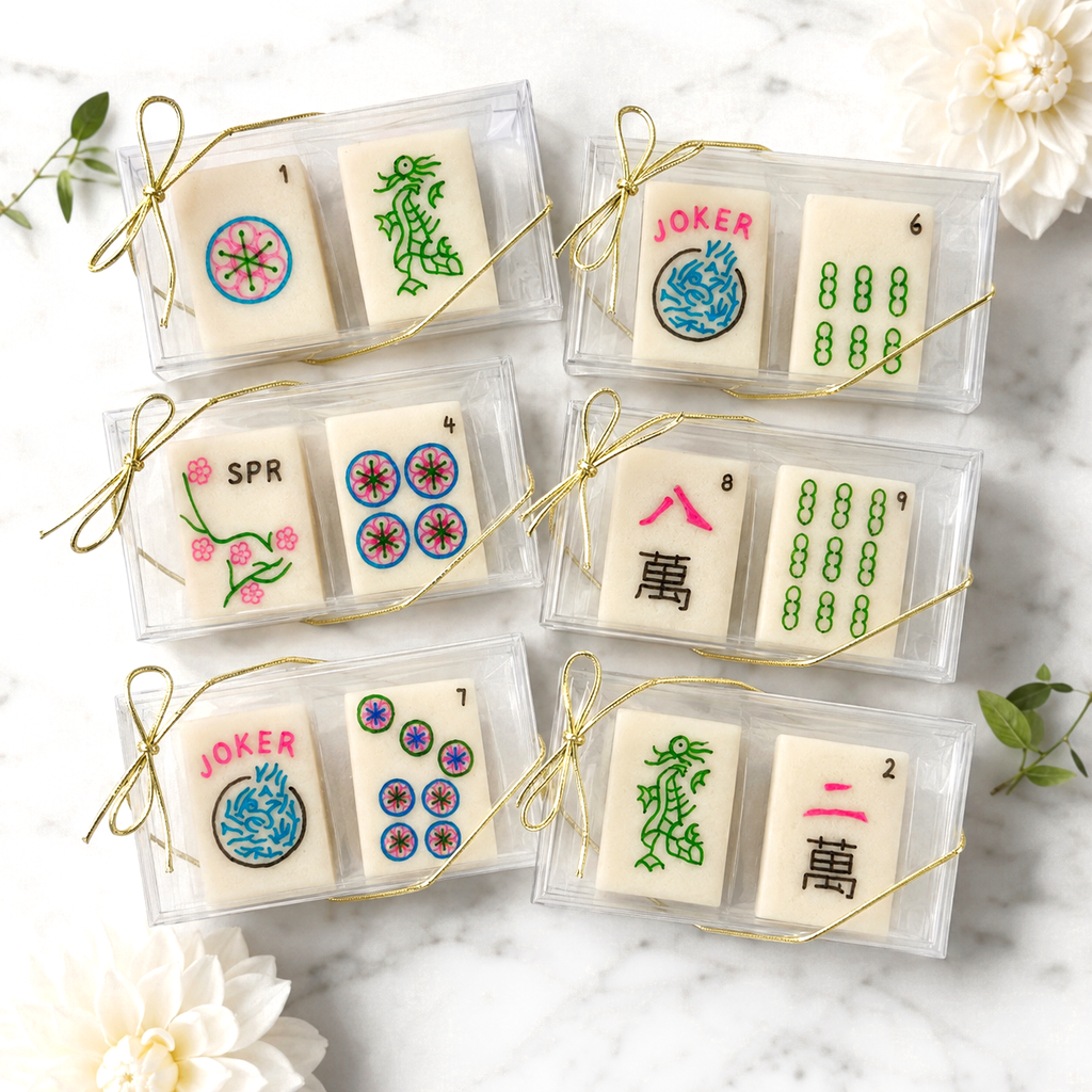 Marzipan Mahjong Tiles Duet Favor Box
