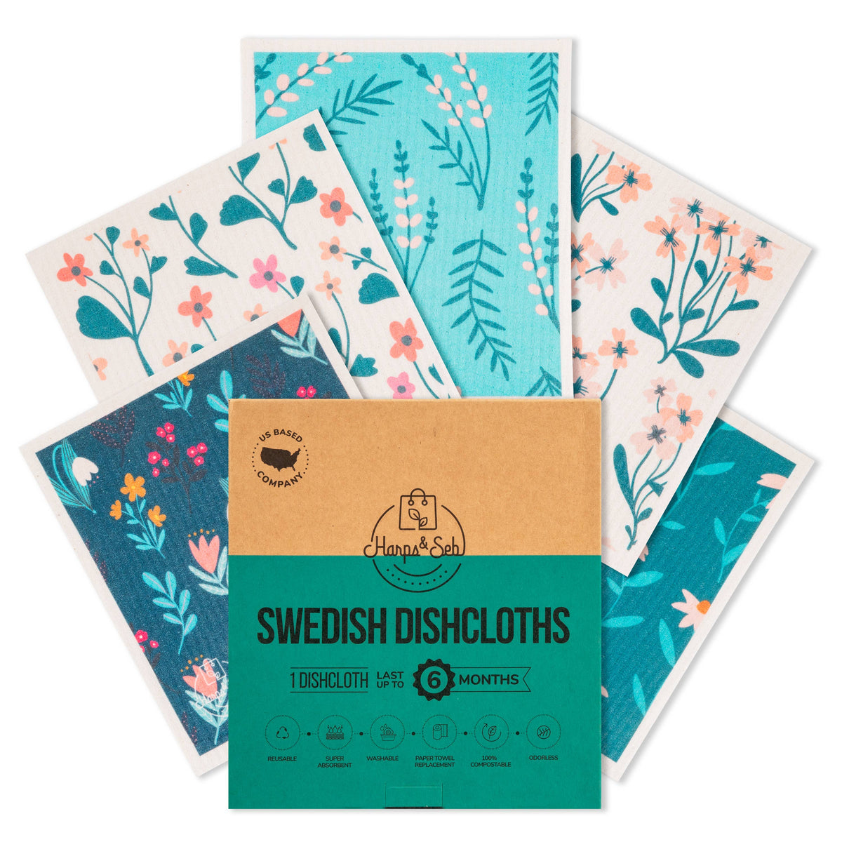 Willow Bloom Swedish Dishcloth