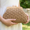 Crochet Wood Frame Clutch