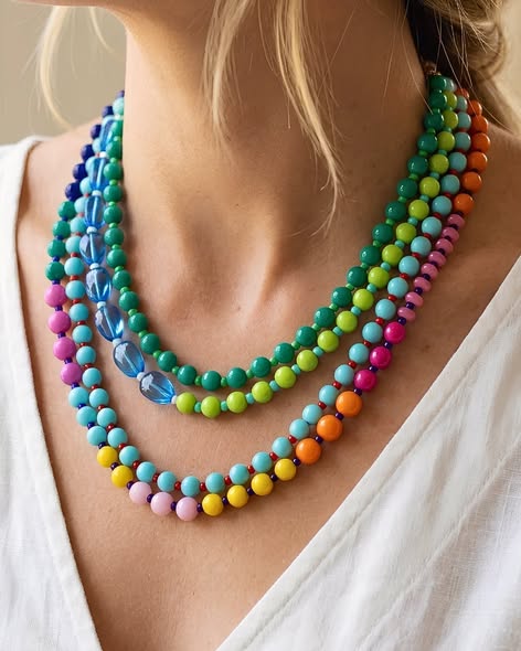 4-Layered Beaded Necklace