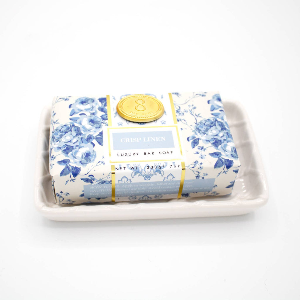 Crisp Linen Scented Wrapped Bar Soap, 7 Oz