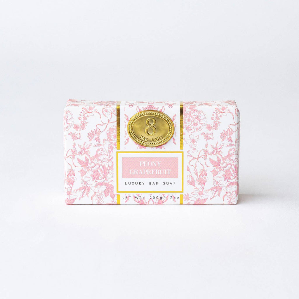 Bar Soap, Peony Grapefruit Wrapped, 7oz