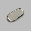 Small Oval Silhouette Stainless Steel Tray