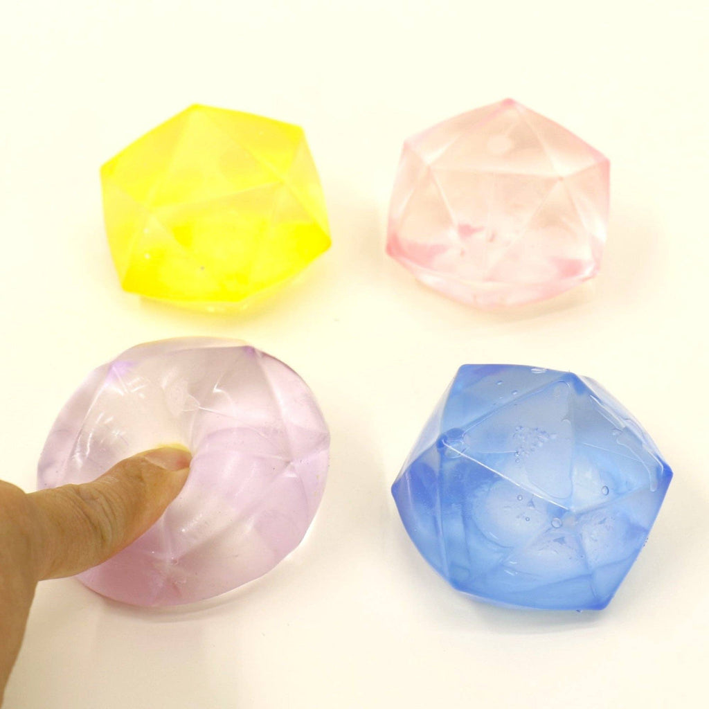 Diamond Fidget Filled Squishy Ball Toy