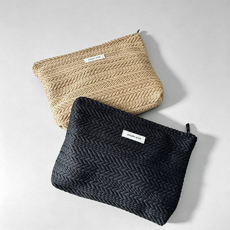 Canvas Pouch: Khaki / One Size