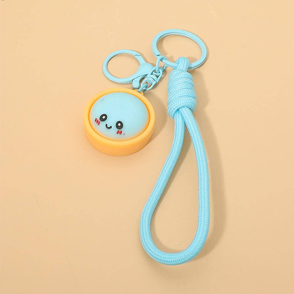 Bao Bun Dumpling Bag Charm Keychain