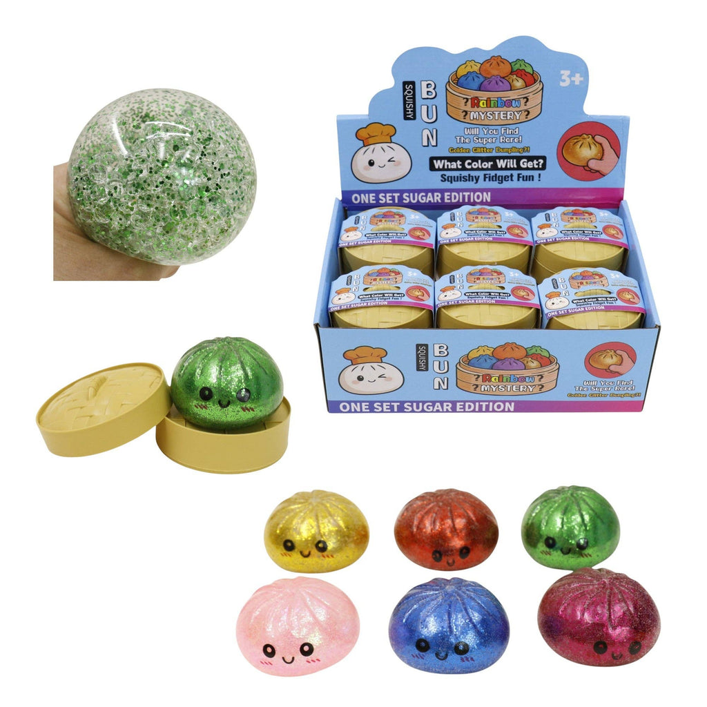 Glitter Squishy Dumpling Filled with Beads