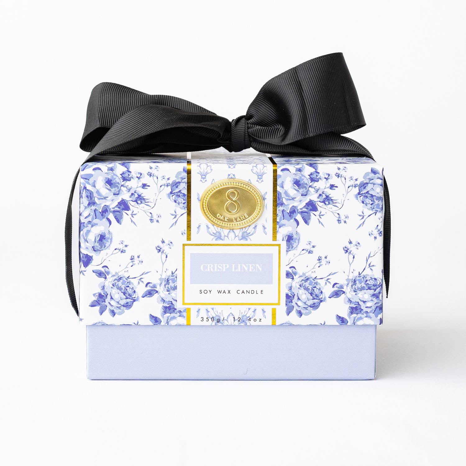 Crisp Linen 3-Wick Soy Wax Candle, Boxed