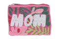 Ladies Mom Themed Fully Beaded Coin Purse