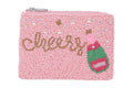 Cheers Themed Fully Beaded Coin Purse 
