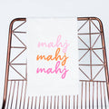 "mahj" Mahjong Tea Towel