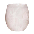 Resin Stemless Wine Glass - Light Pink Set of 2