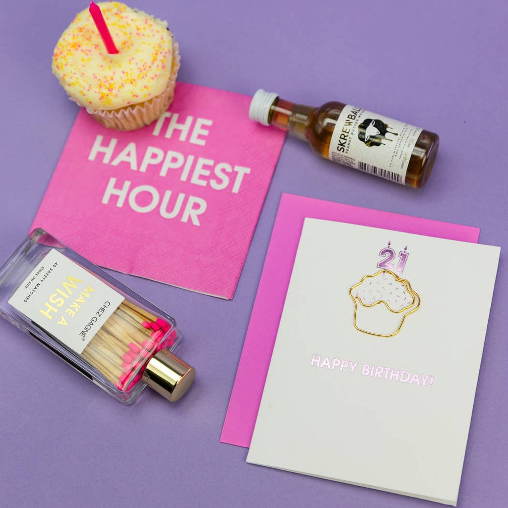 Make A Wish - Glass Bottle Safety Matches, Birthday Gift