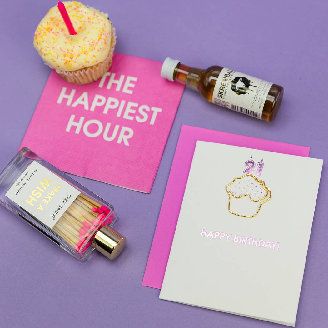 Make A Wish - Glass Bottle Safety Matches, Birthday Gift