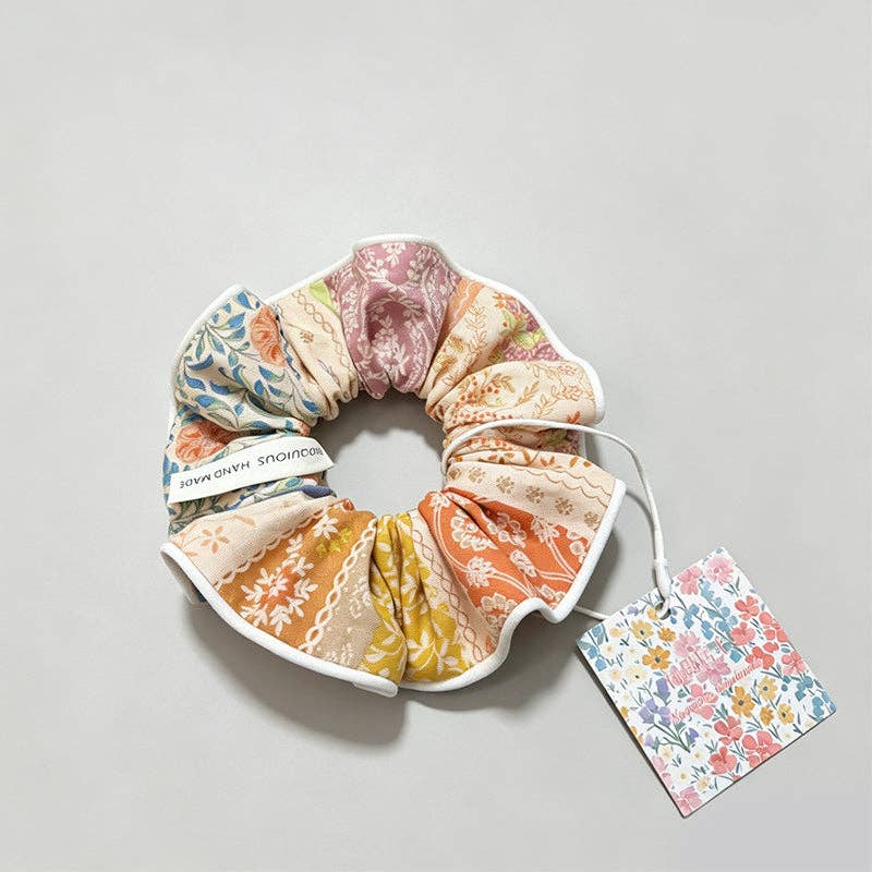 Patchwork Scrunchie: Multi Color / One Size