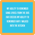 Song Lyrics Coaster