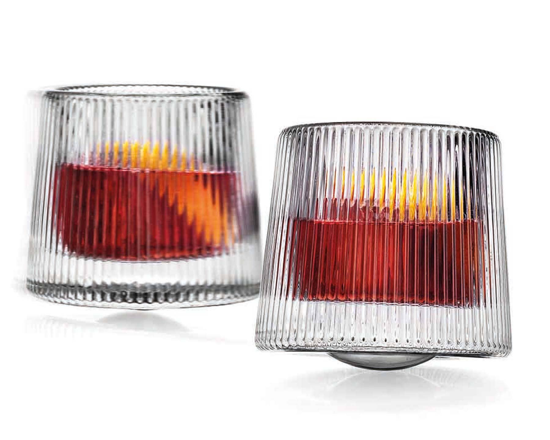 Set of Two Orbit Spinning Dof Glasses: Non Leaded Crystal