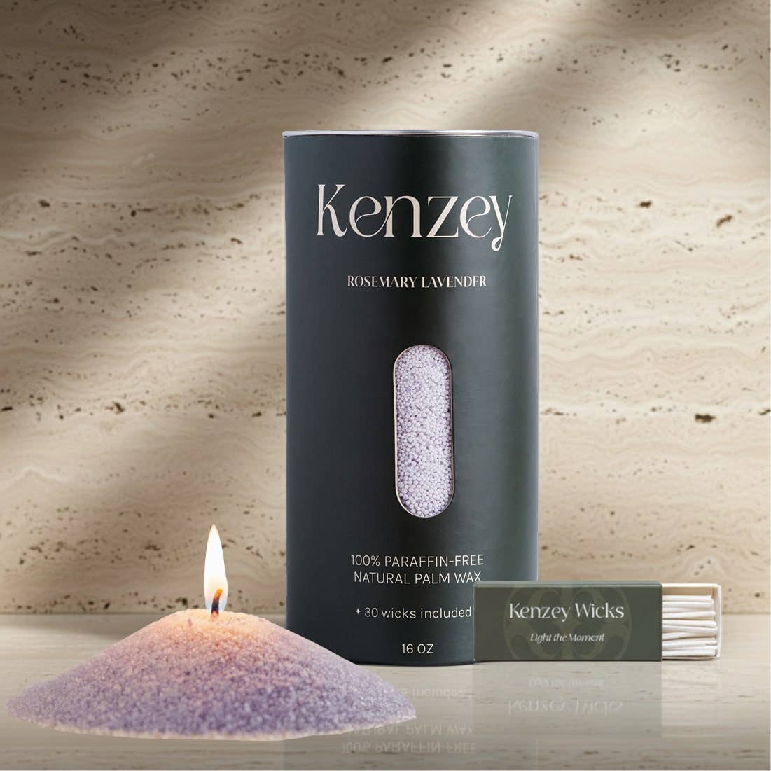 Mediterranean Sea Salt/Scented Wax Pearls: White / 10 oz