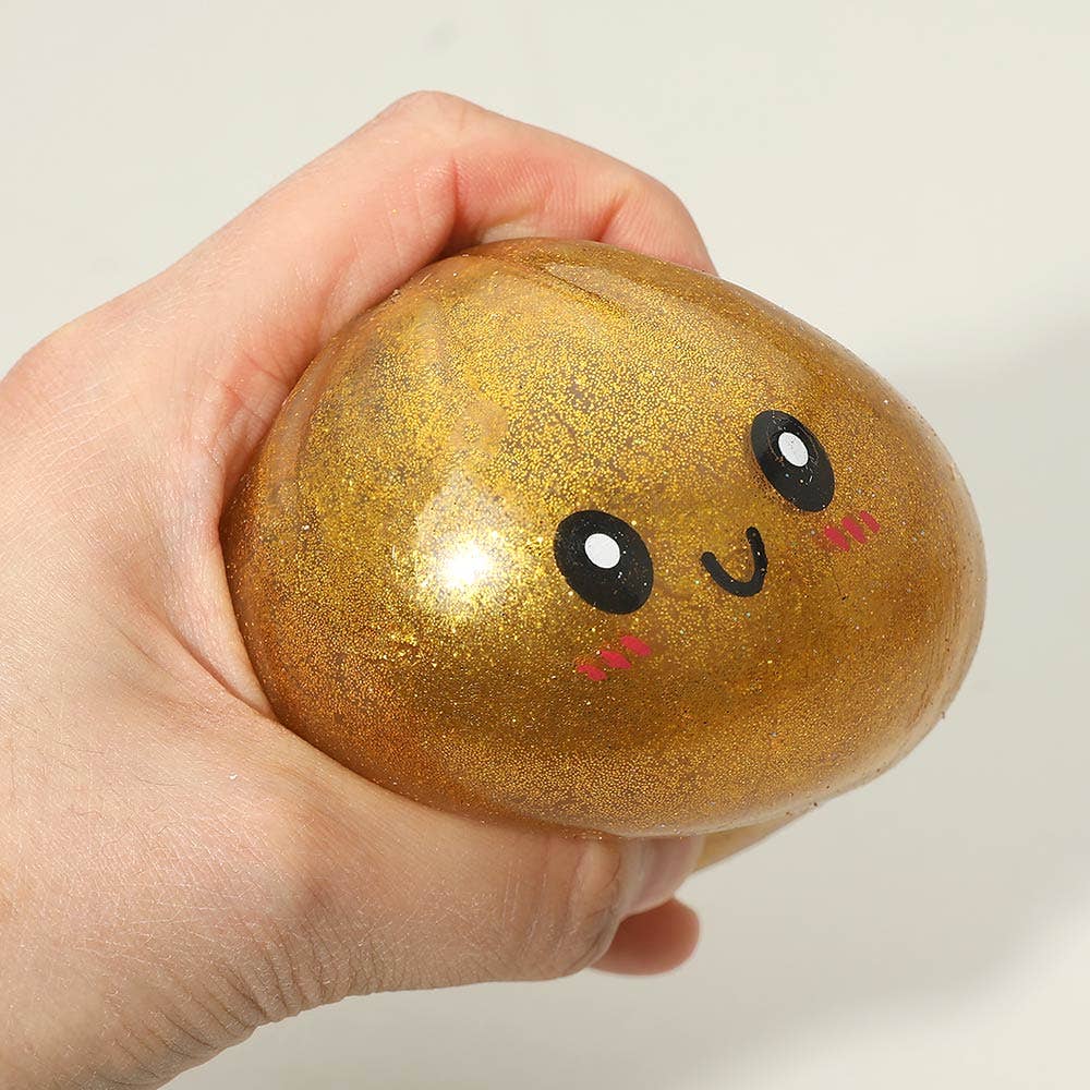 Glitter Dumpling Squishy Stress Relief Ball Toy