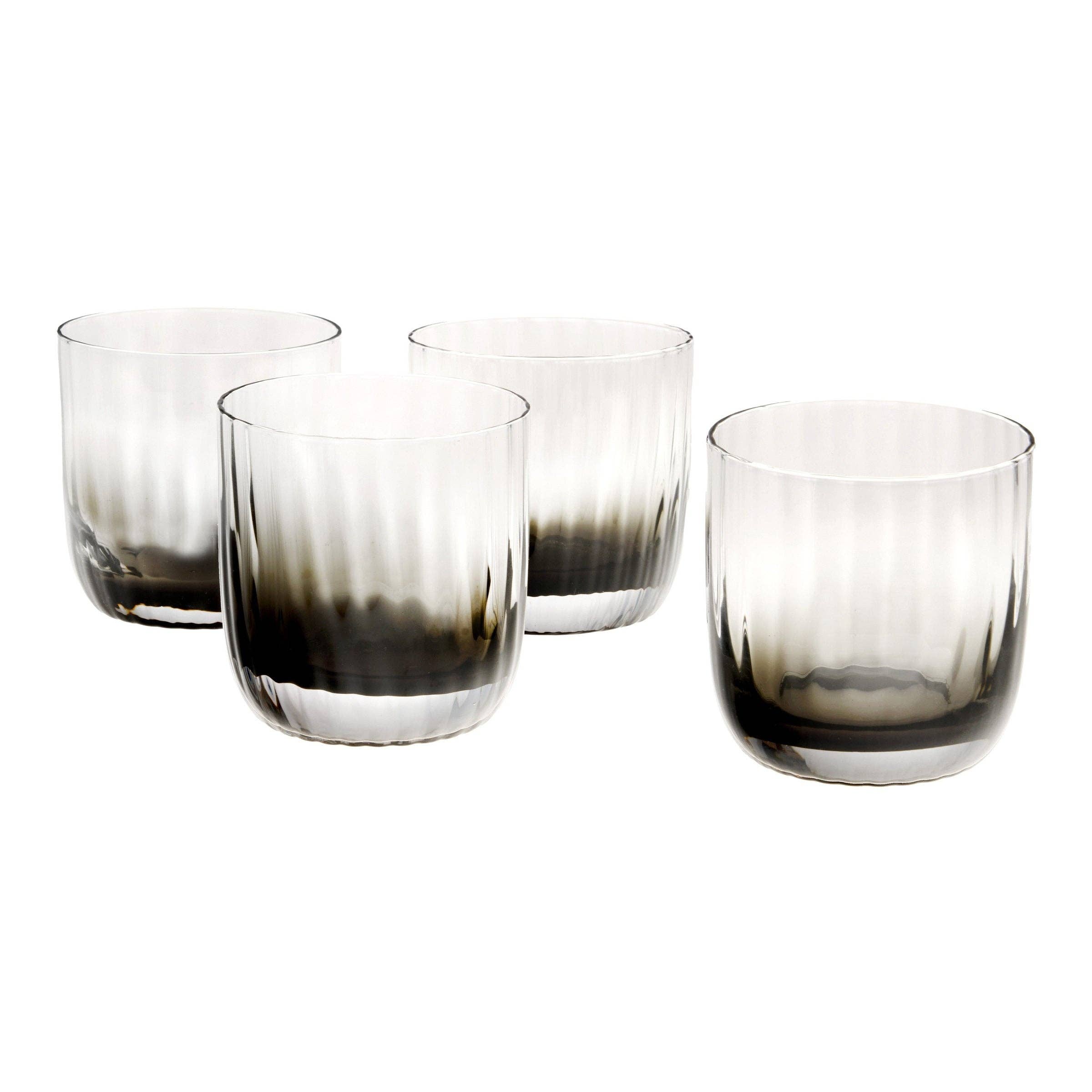 Wren Black Ombre Double Old Fashion, Set of 2