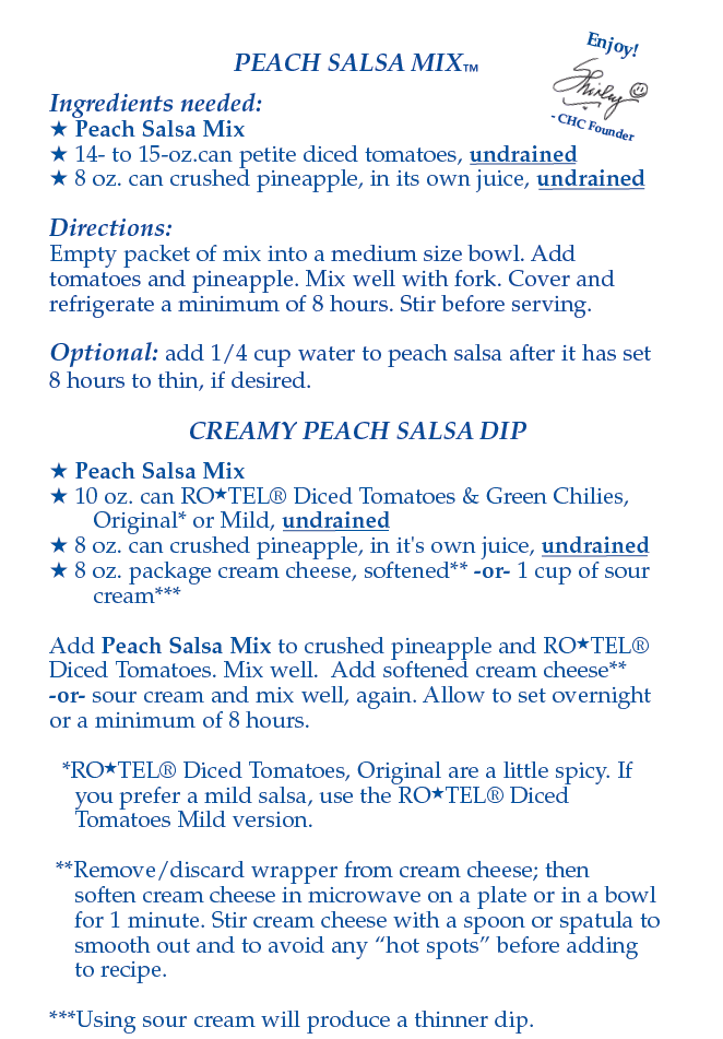 Peach Salsa Mix