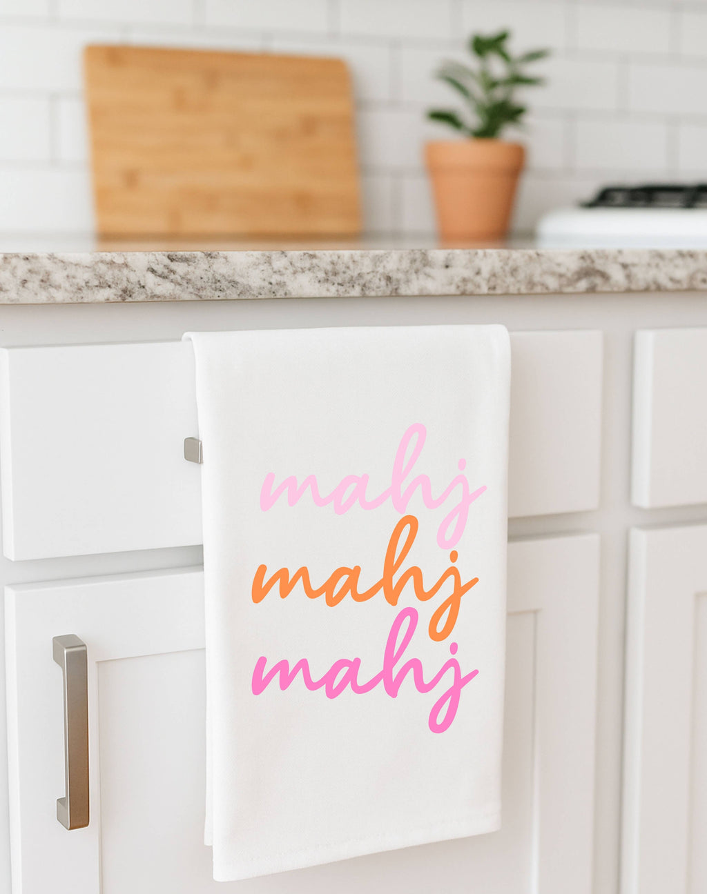"mahj" Mahjong Tea Towel