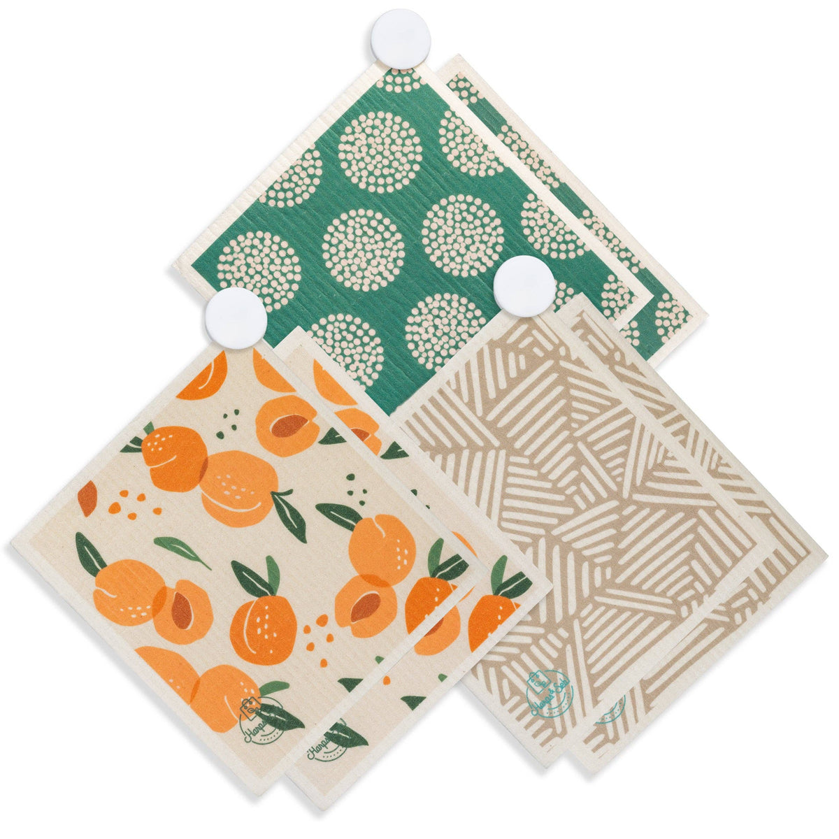 Peachy Queen Swedish Dishcloth