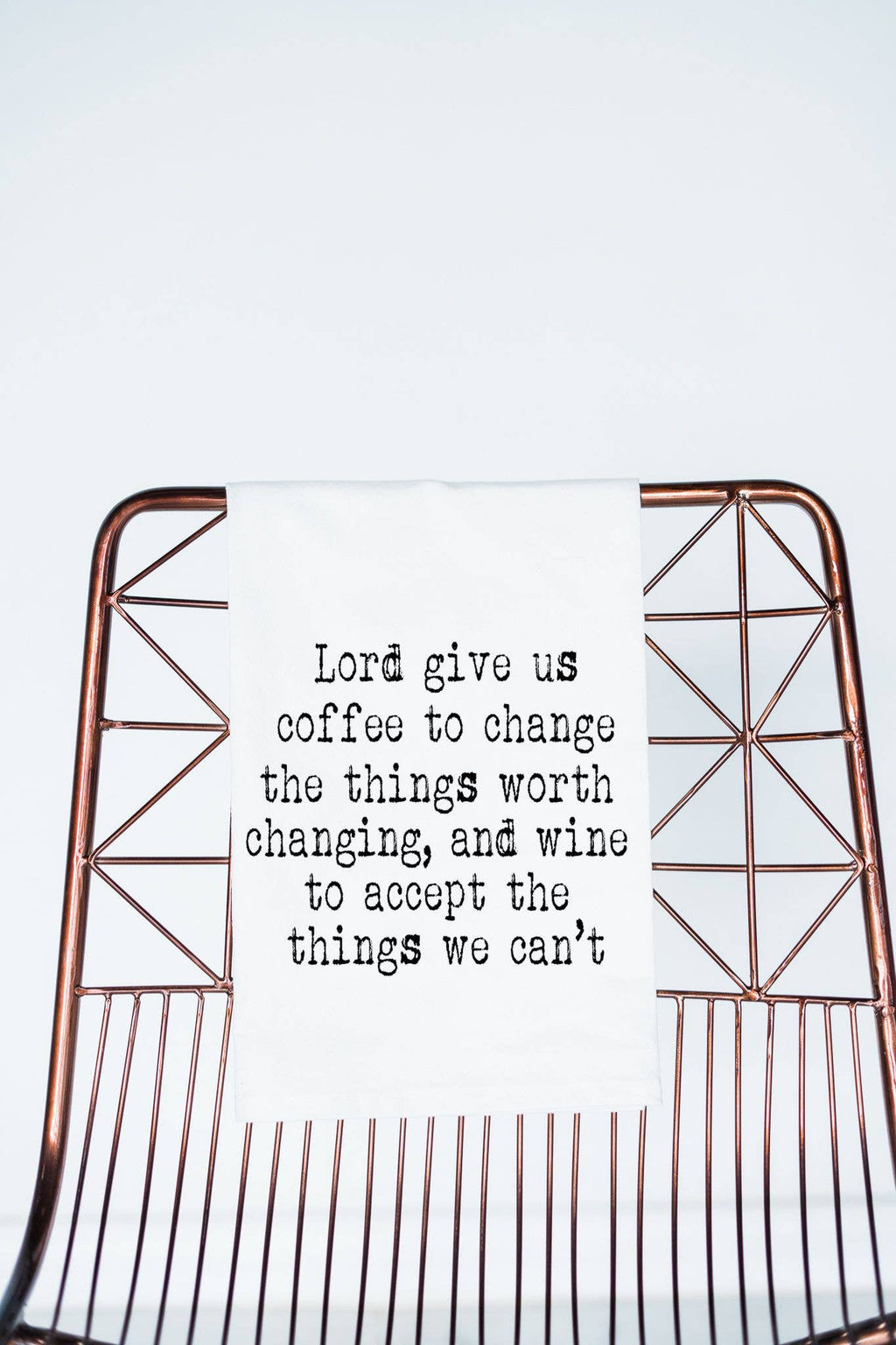 Wine Coffee Serenity Prayer Flour gift Towel