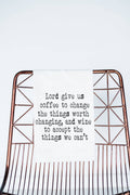 Wine Coffee Serenity Prayer Flour gift Towel