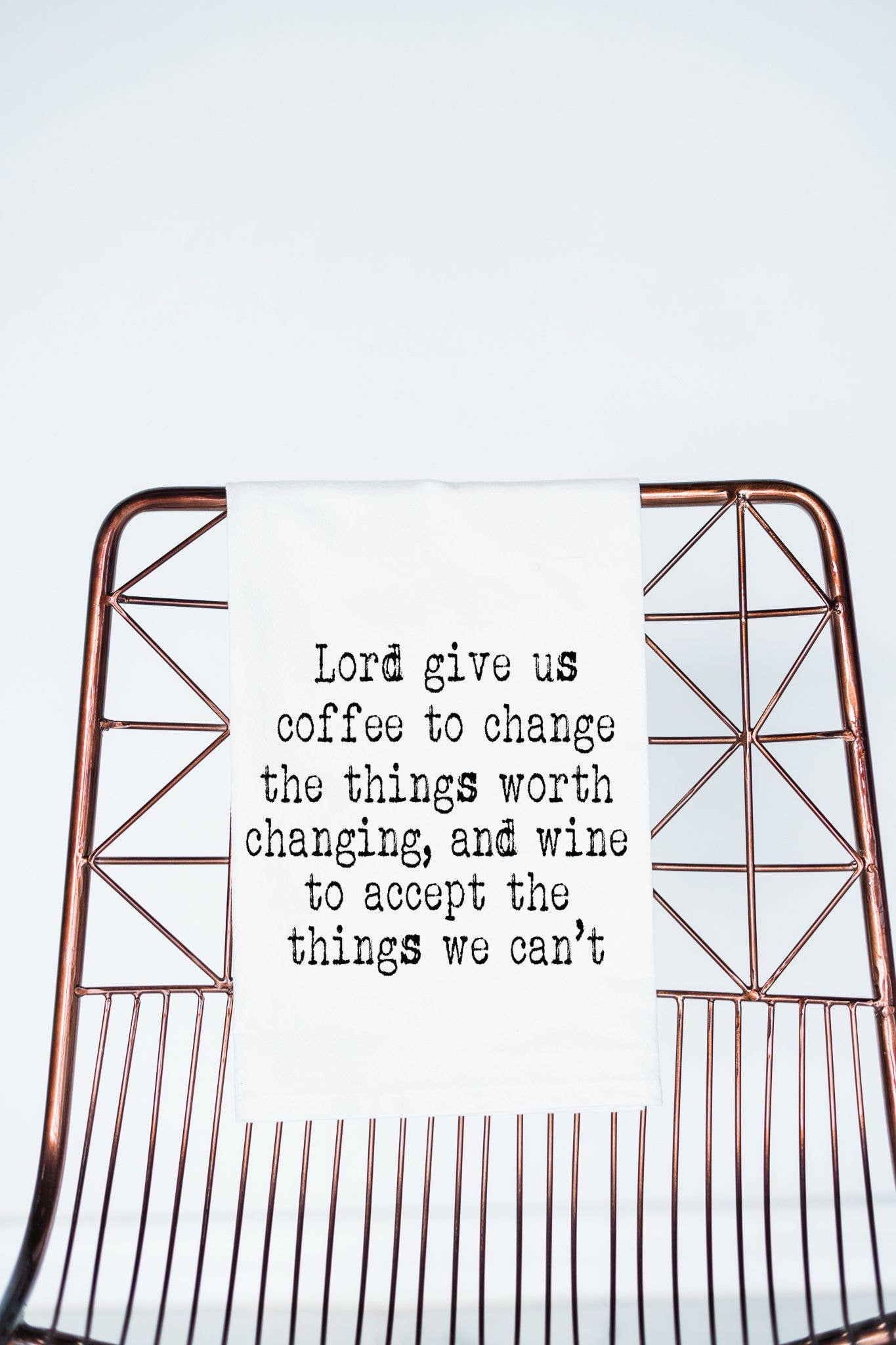 Wine Coffee Serenity Prayer Flour gift Towel