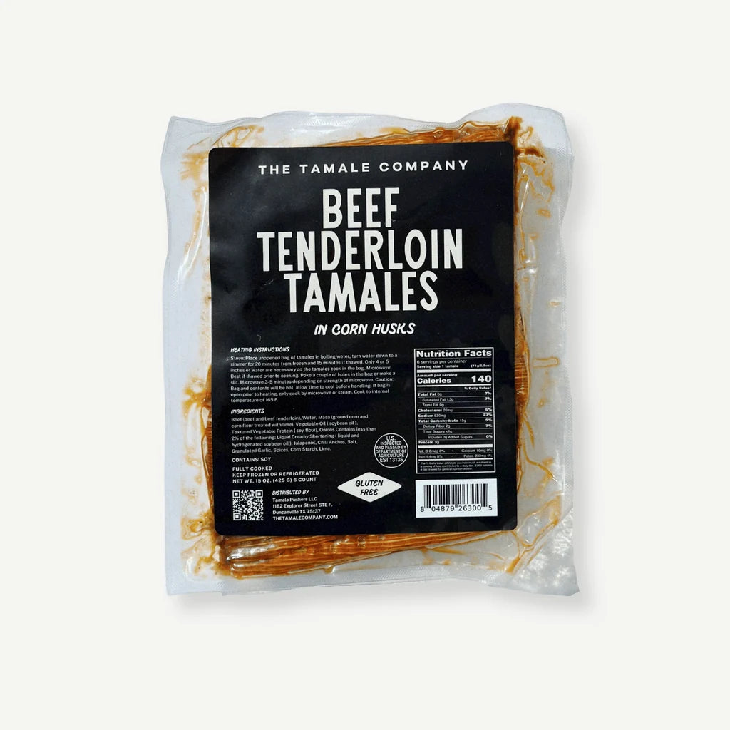 Beef Tenderloin Tamales 1/2 dz