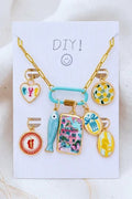 DIY Charm Necklaces - Italy Fish - Light Blue