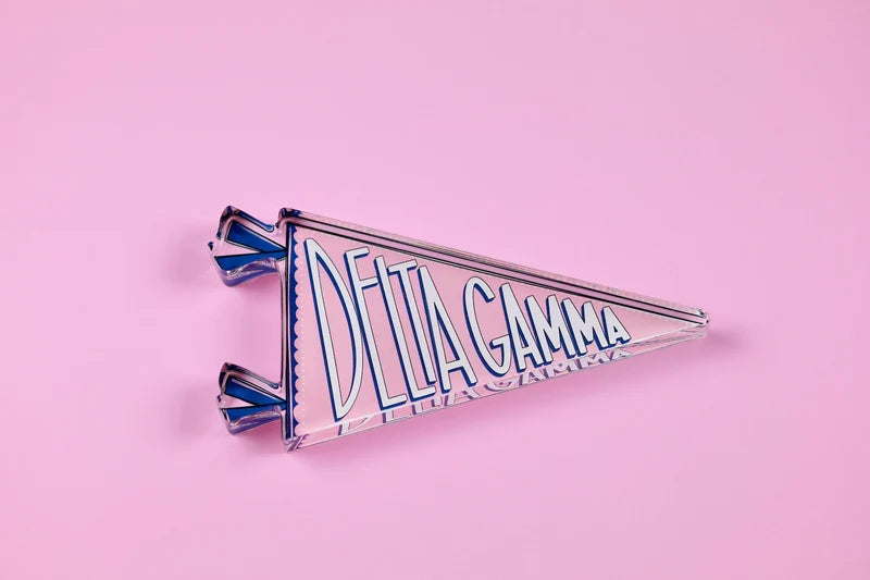 Delta Gamma Acrylic Pennant Flag Shelfie