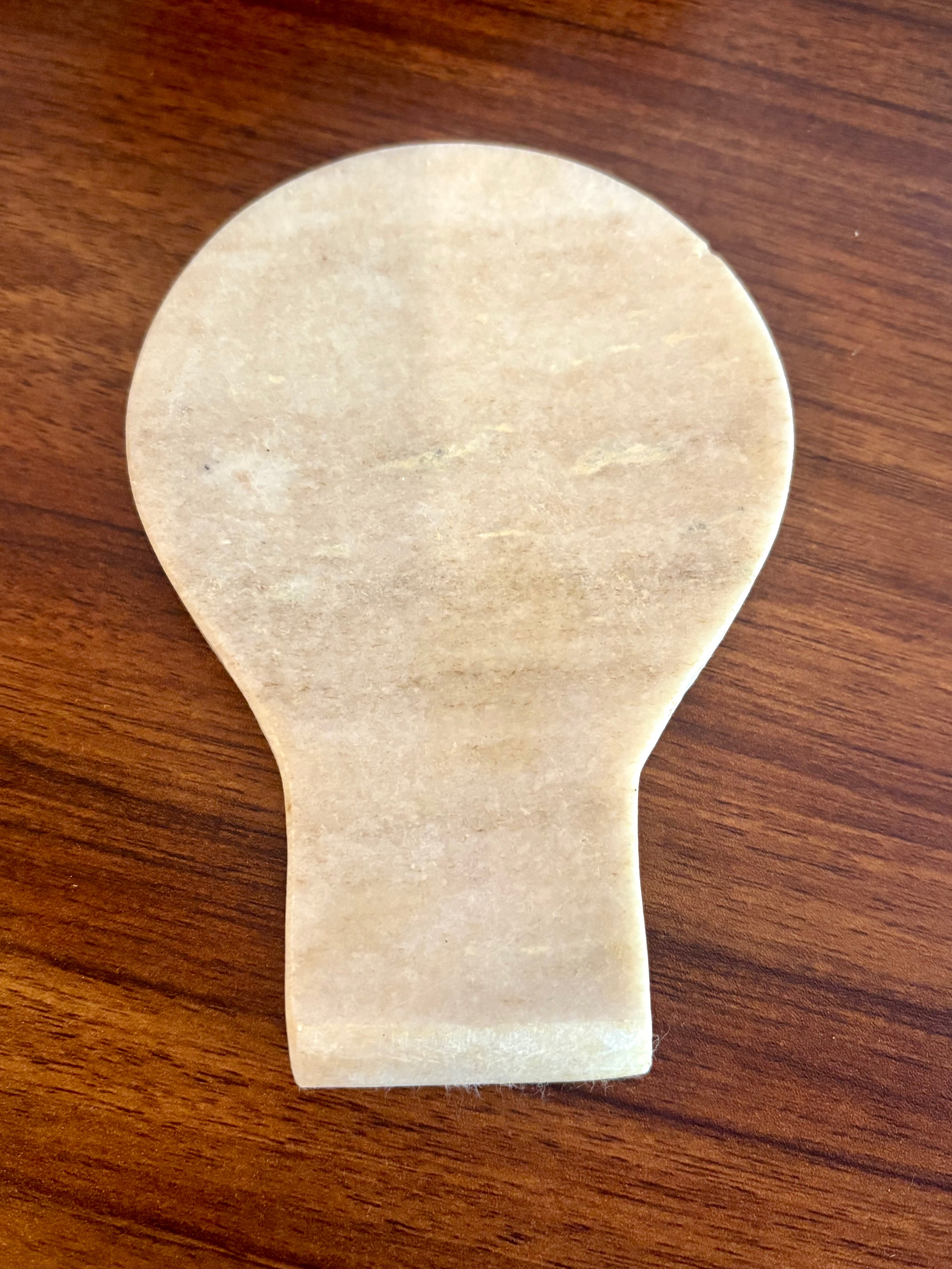 Natural Stone Spoon Rest - White